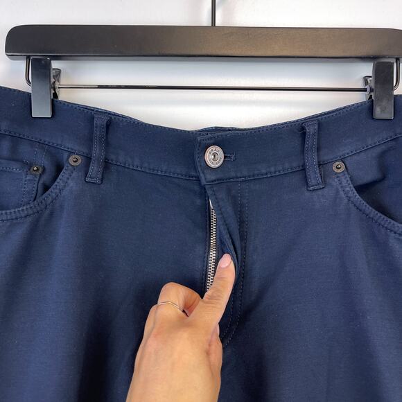 BRAX Feel Good Mens Size 34x27 34/27 Chuck Modern Stretch Chino Pants Blue - Picture 3 of 11